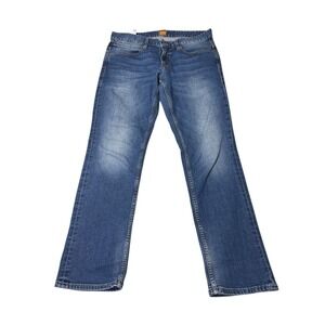 Mens HUGO BOSS ORANGE 63 Slim Straight Blue Jeans W33 L30